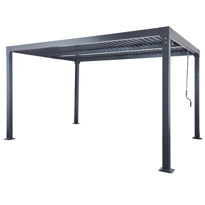 Aluminium 4m Rectangular Louvered Pergola