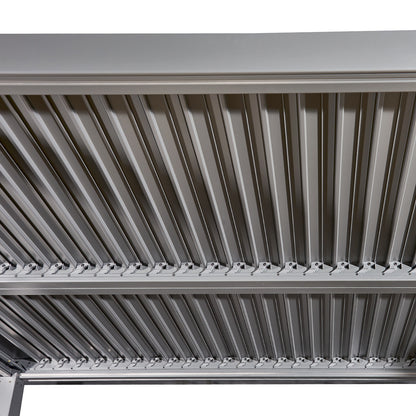 Aluminium 4m Rectangular Louvered Pergola