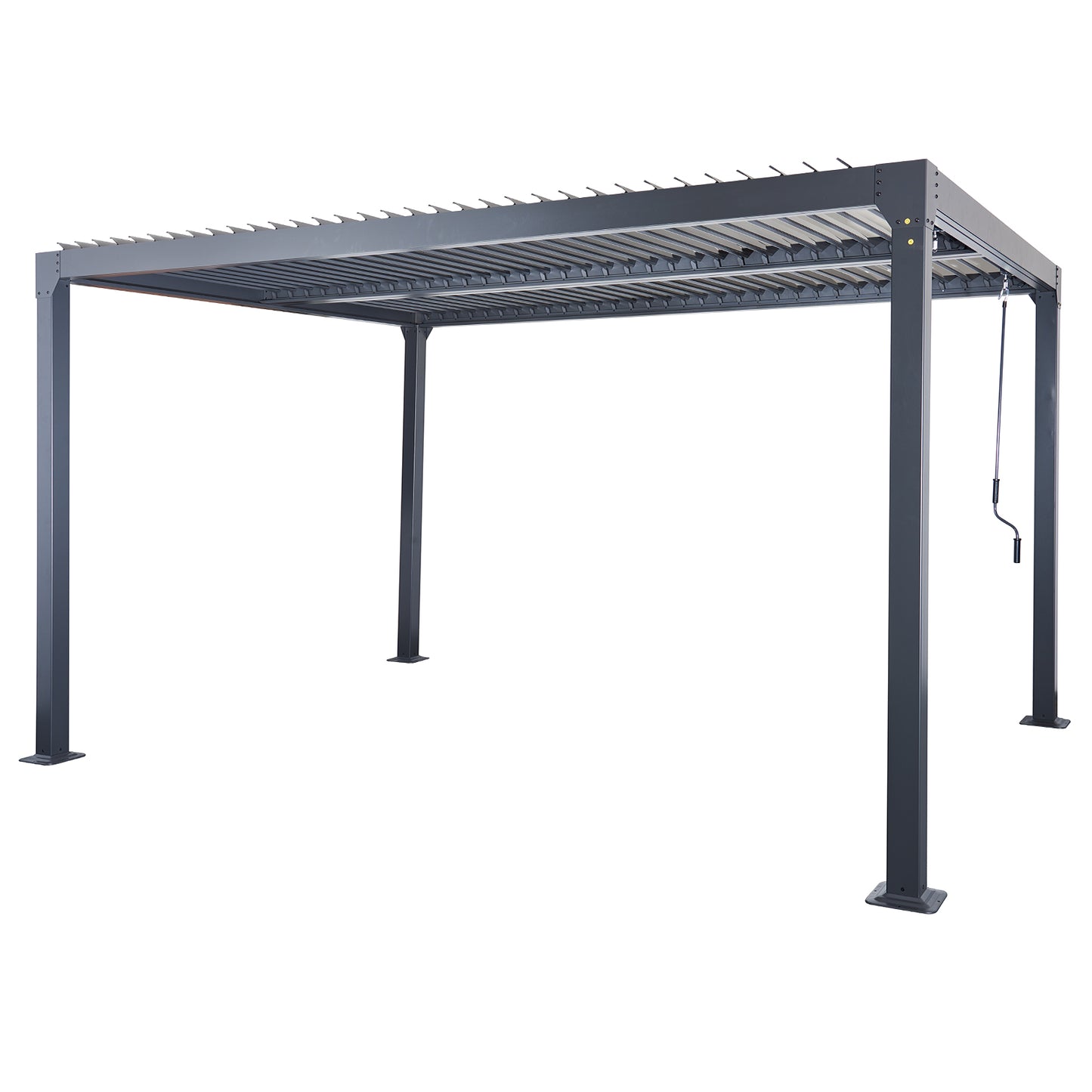 Aluminium 4m Rectangular Louvered Pergola