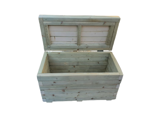 Garden Bench Seat Table Storage Box 80cm X 40cm Solid Wood Treated Indoor Or Outdoors