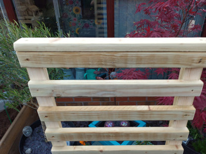 40cm X 40cm Wooden Decking Style Treated Planter With 100cm Trellis