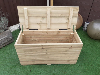 80cm X 40cm Garden Storage Box Decking Wood Treated Indoor Or Outdoors