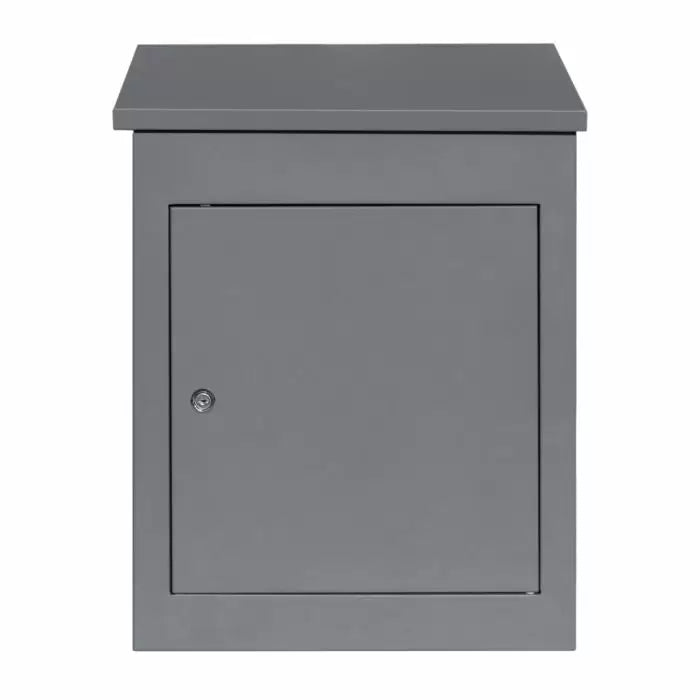 Anti Theft Black Royal Mail Post Box | Black and Grey