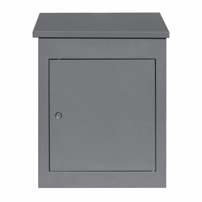 Anti Theft Black Royal Mail Post Box | Black and Grey