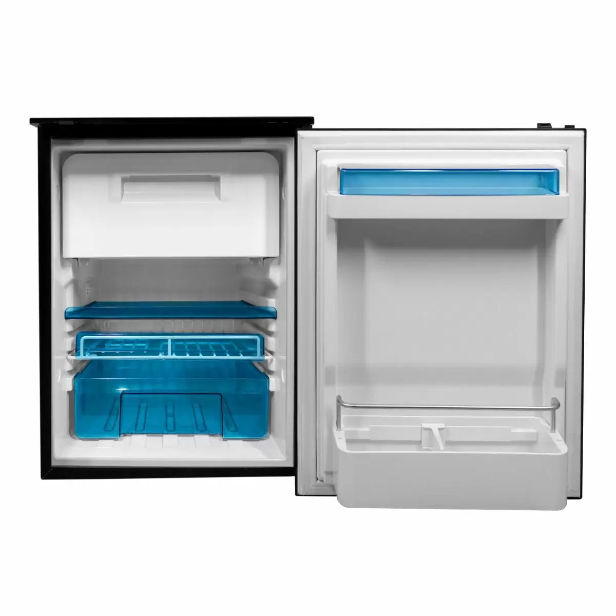 46L Compressor Fridge | Silver & Black