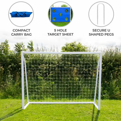 12 x 6ft Football Goal, Carry Case and Target Sheet