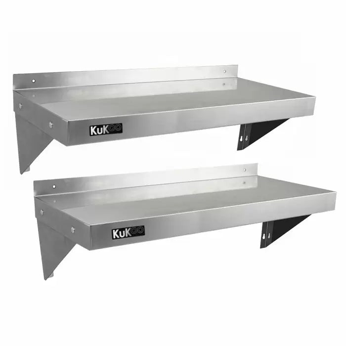 2 x KuKoo Stainless Steel Shelves 1500mm x 300mm