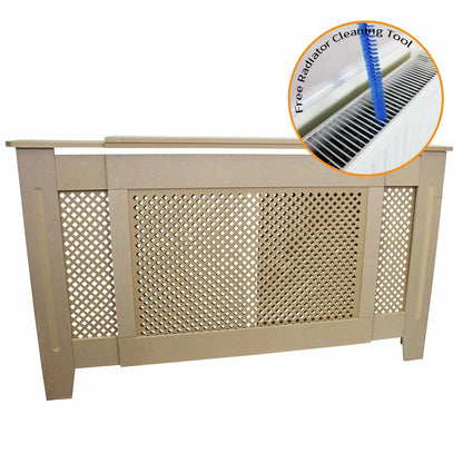 Adjustable Radiator Cover MDF Unfinished 1400mm - 1920mm