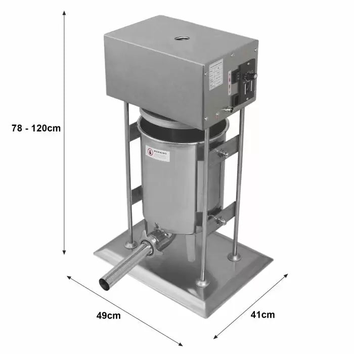 15L Electric Sausage Stuffer & Clipper Bundle