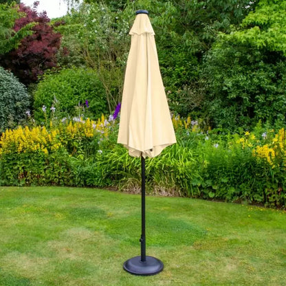 Beige 2.7m LED Tilt Parasol