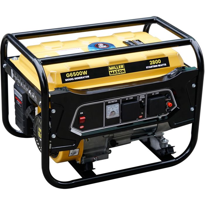 Portable Petrol Engine Generator 3.4kVa 2800W 8HP 4 Stroke G6500W