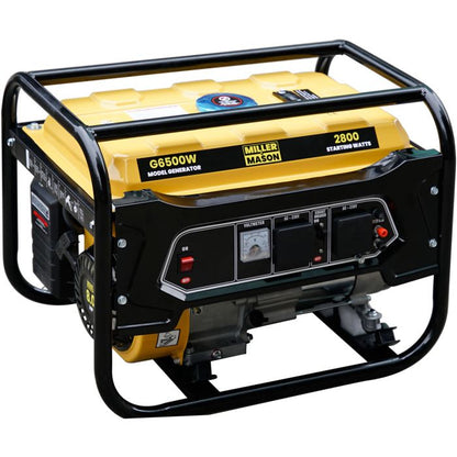 Portable Petrol Engine Generator 3.4kVa 2800W 8HP 4 Stroke G6500W