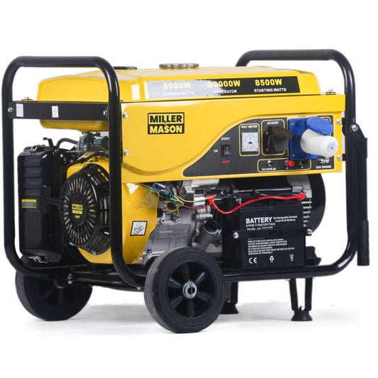 Portable Key Start Petrol Engine Generator 10.5kVa 16HP 4Stroke G9000W