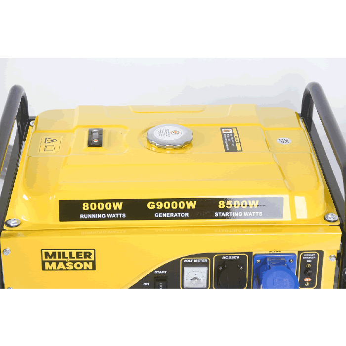 Portable Key Start Petrol Engine Generator 10.5kVa 16HP 4Stroke G9000W