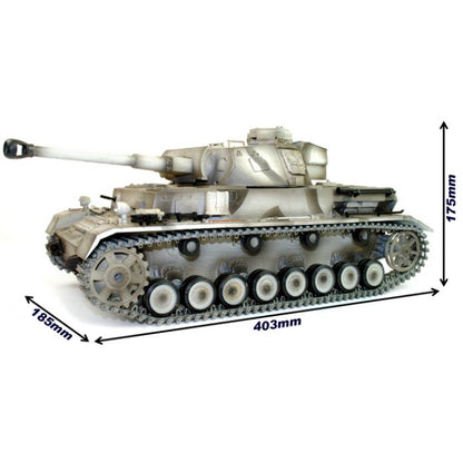 Taigen Hand Painted RC Tanks - Metal Upgrade - Panzer IV - 360 Turret