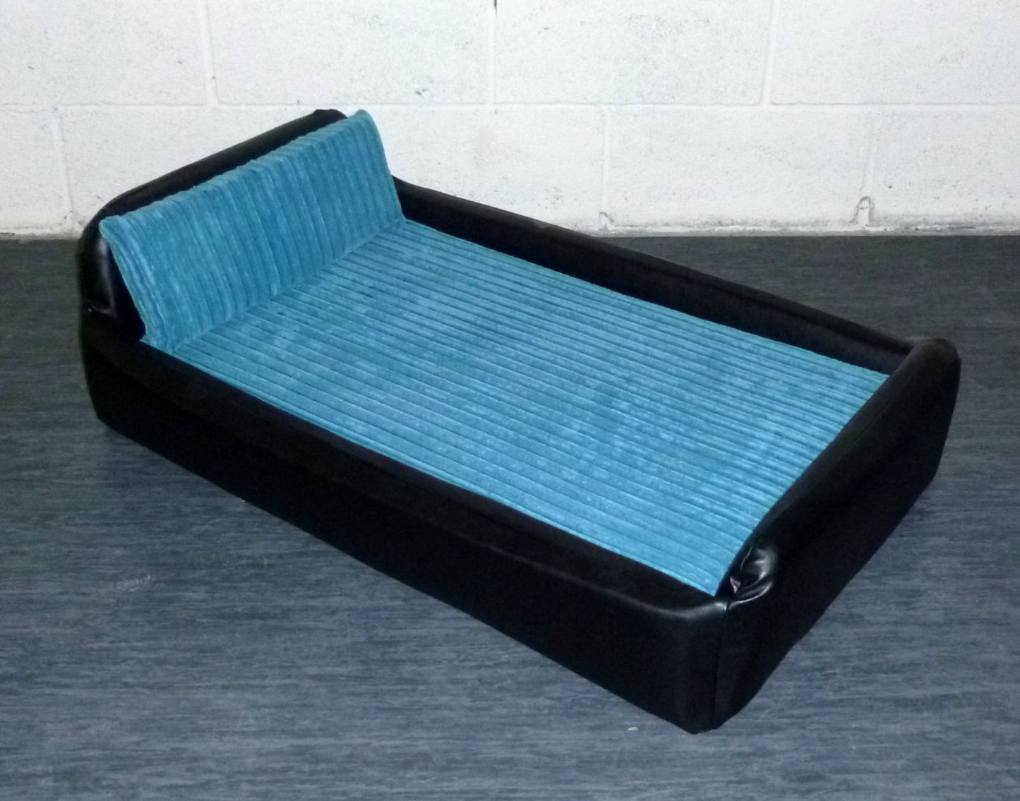 Handmade Dog Bed | Divan Sofa Bed | Faux Leather Washable Chunky Jumbo Cord | Custom orders available