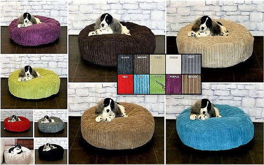 Handmade Dog bed Bean Bag Mattress | Washable Jumbo Cord Zip Cover