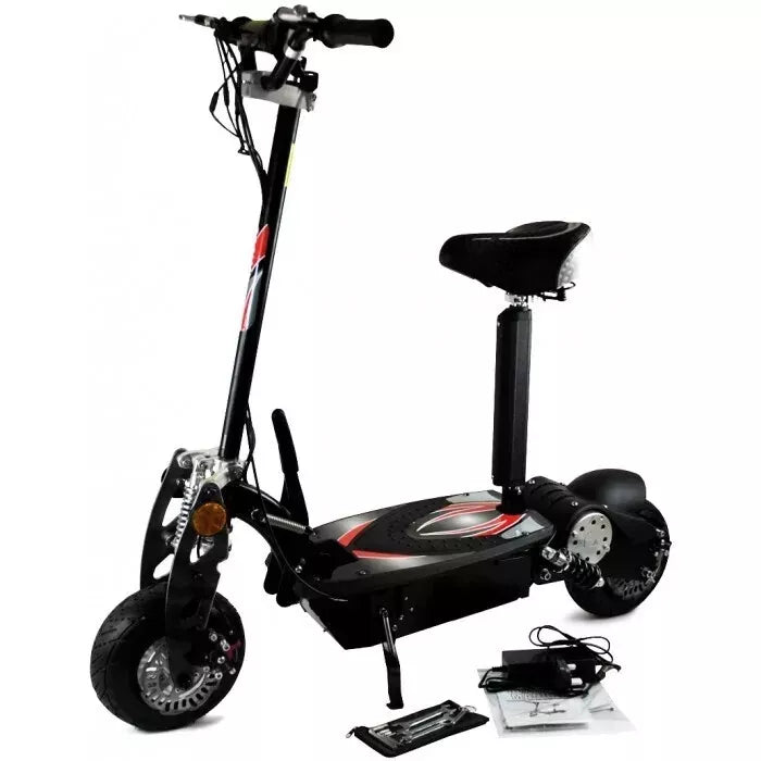 Zipper 800W Foldable Electric Scooter with Suspension and Removable Seat