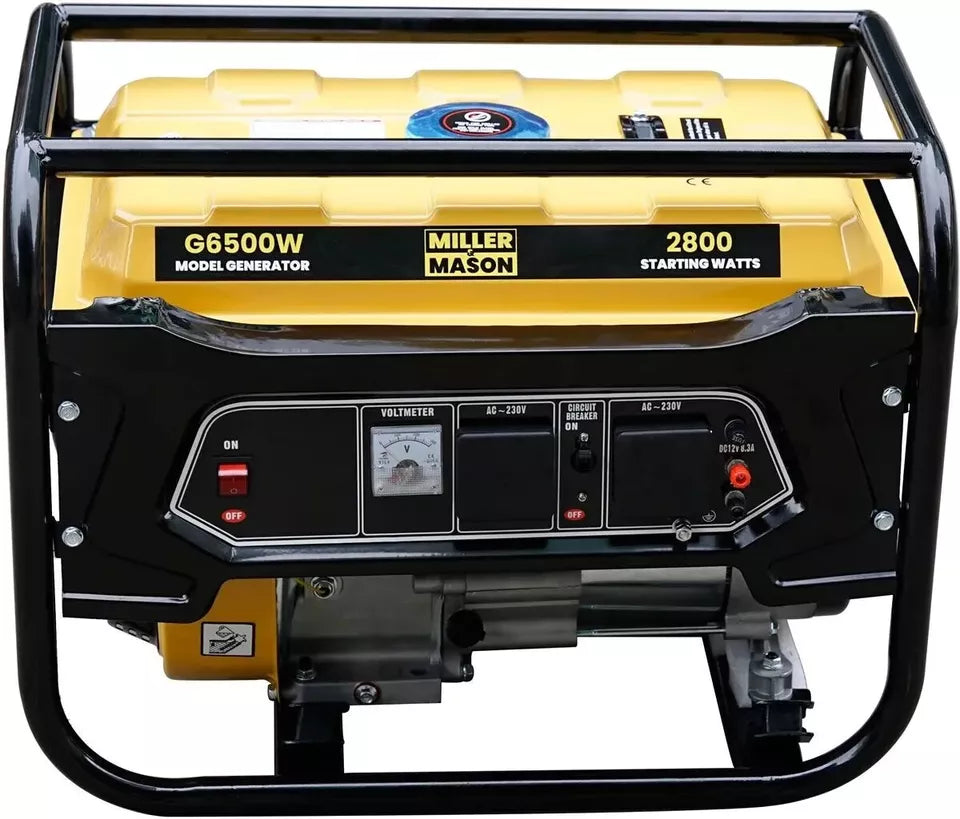 Miller and Mason Electric Start Petrol Generator 3.75kVA 8HP G7000W-E