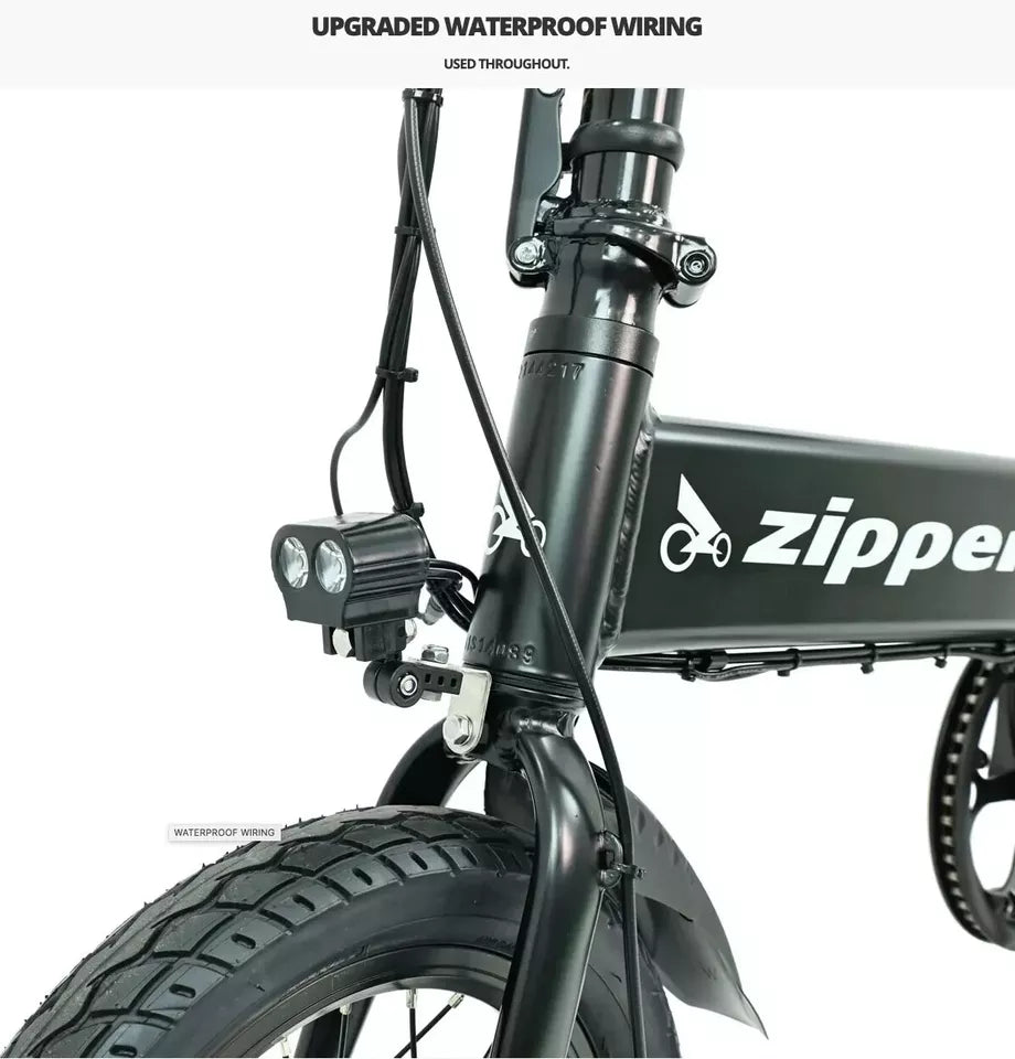 Z1S Folding Electric Bike with Bigger 10AH Battery Matt Black