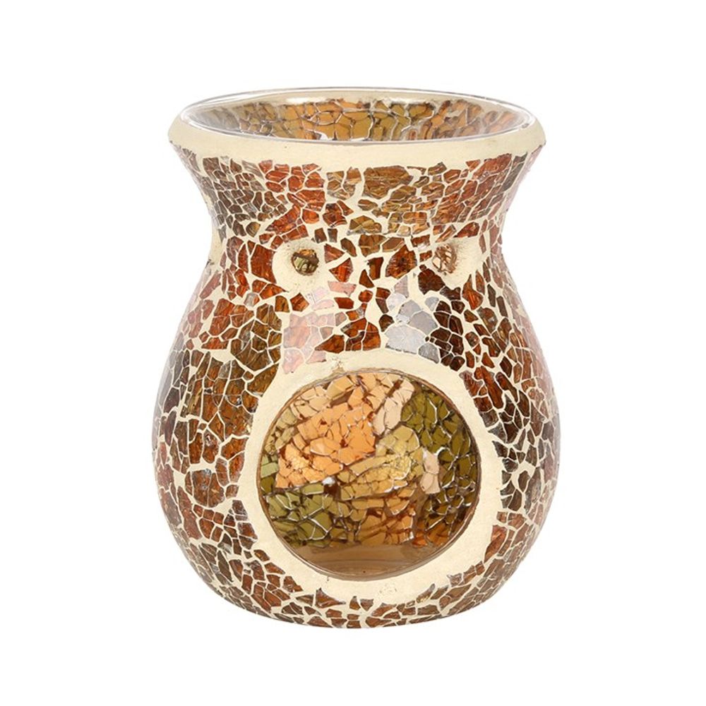 Small Brown Crackle Oil Burner