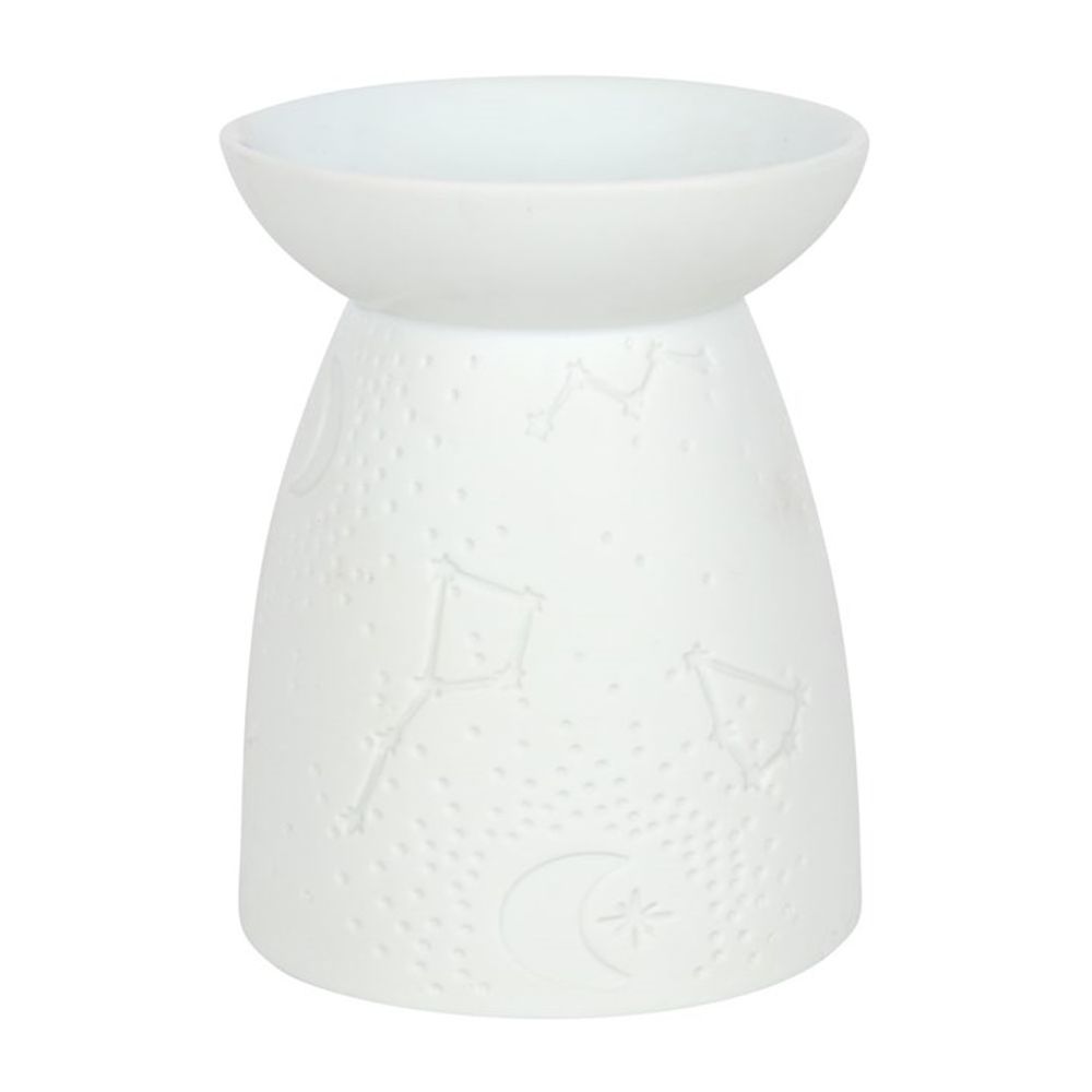 White Ceramic Constellation Oil Burner