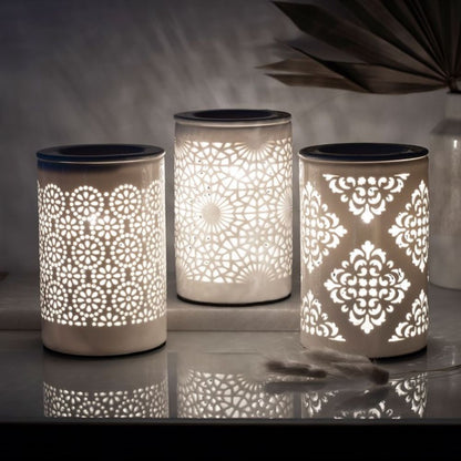 Damask Cut Out Electric Oil Burner